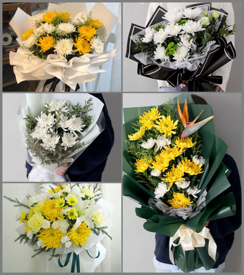山东青岛胶州市九龙镇车家河屯村白事花束代送